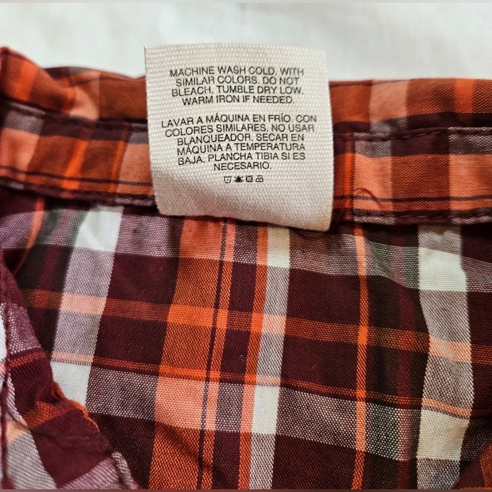 Wonder Kids Boys Red Plaid Lightweight Long Sleeve Button Up Shirt Size 2T - Picture 5 of 9